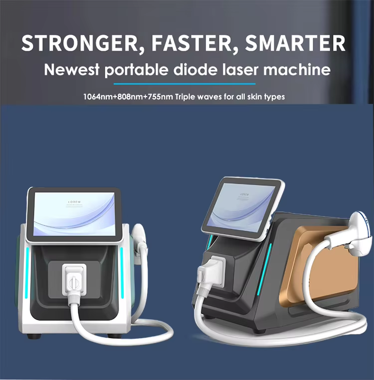4-Wavelength Diode Laser Hair Removal System for Clinics