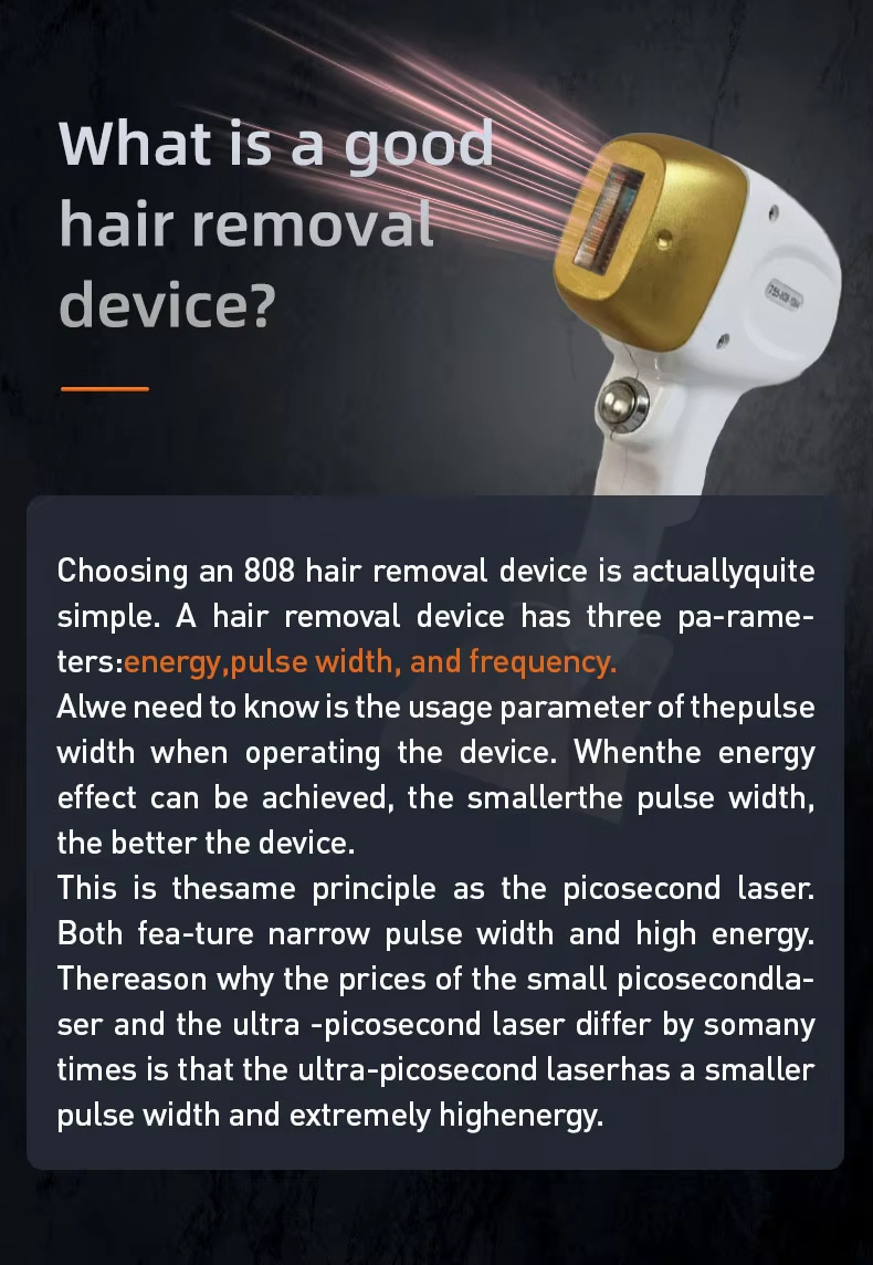 Multi-Wavelength Diode Laser Hair Removal Equipment with 5 Spot Options