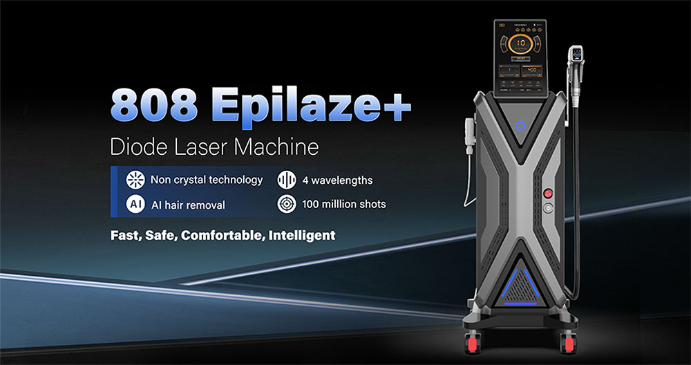 AI skin analyzer with diode laser